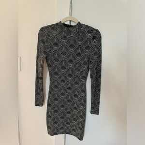 Hot sparkling open back mini dress NEW